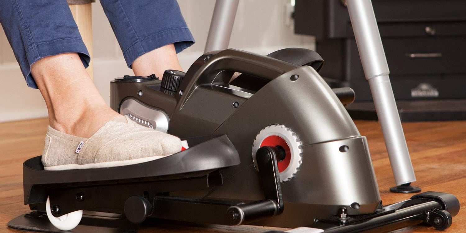 Exercise while you work with this under-desk elliptical for 33% off