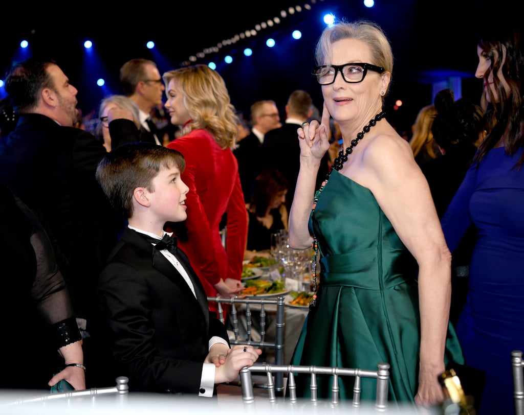 Iain Armitage and Meryl Streep at the 2020 SAG Awards