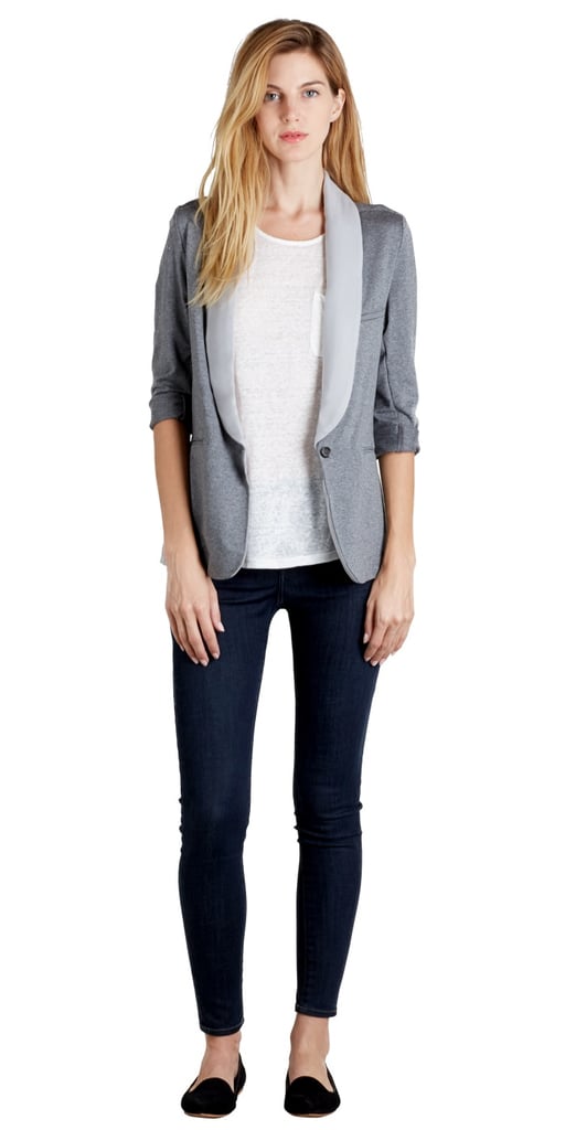 Soft Joie light gray Neville blazer ($158)
