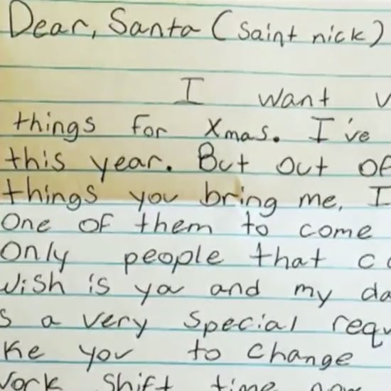 Girl Asks Santa to Shift Her Dad's Schedule For Christmas