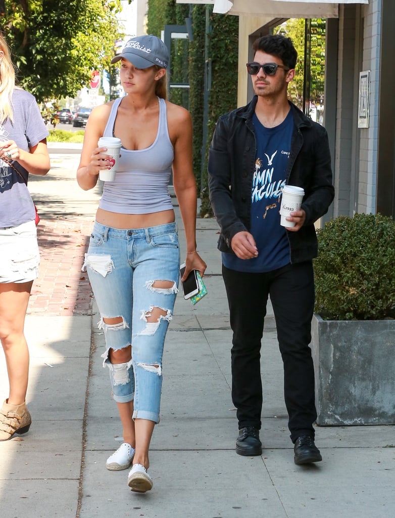 Gigi Hadid Joe Jonas Coffee Date LA August 2015