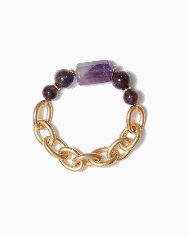 Charming Charlie Gem Stone Link Bracelet Cheap Holiday Jewelry