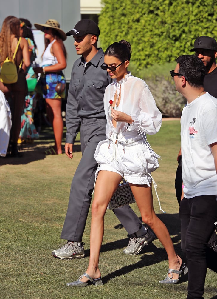 Kendall Jenner Glitter Heels Coachella 2019