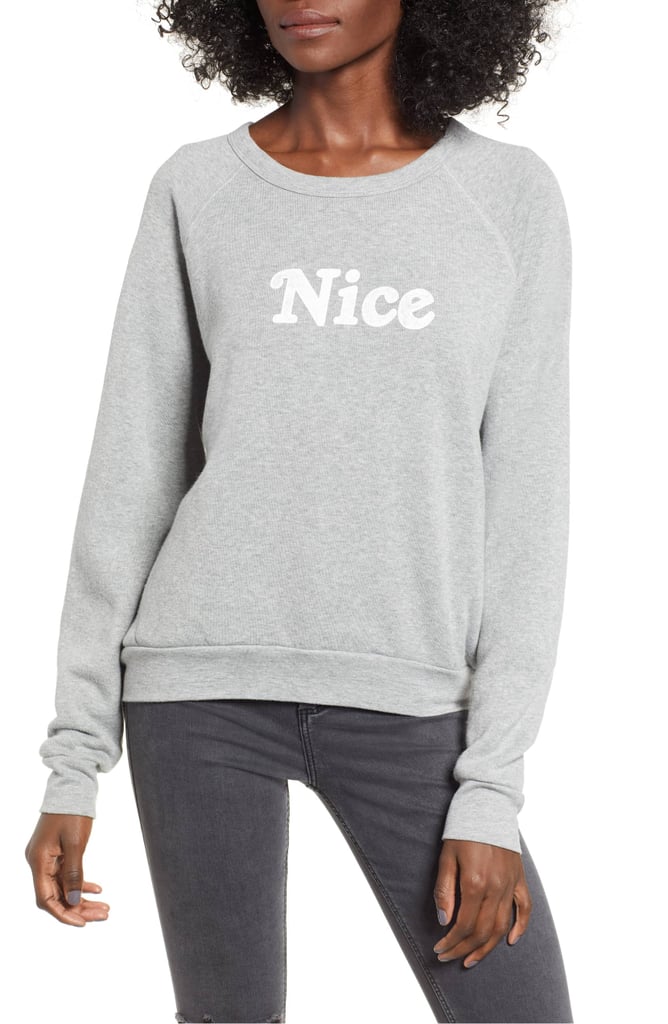 Project Social T Naughty/Nice Reversible Sweatshirt