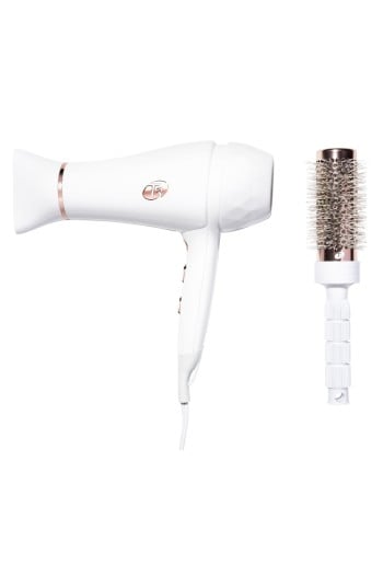 T3 White & Rose Gold Featherweight Luxe 2i Hair Dryer