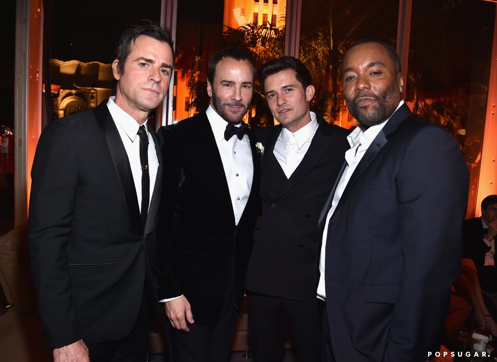 Pictured: Justin Theroux, Tom Ford, Orlando Bloom, and Lee Daniels