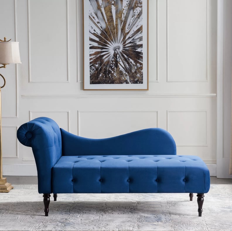 The Best Fainting Couch: Sarvis Tufted One Arm Left-Arm Chaise Lounge