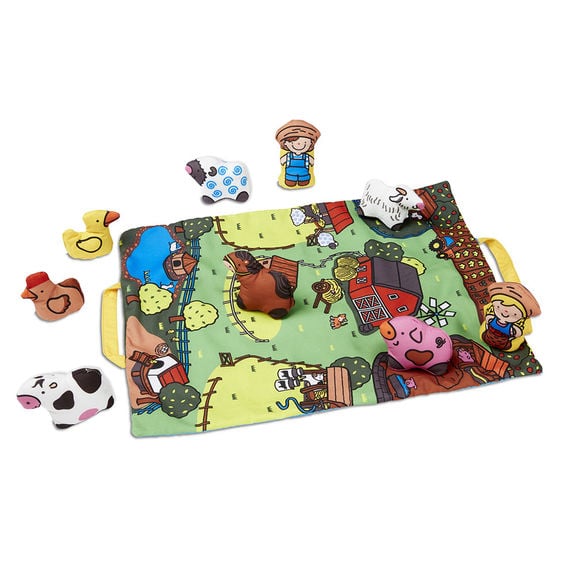 Melissa & Doug Take-Along Farm Play Mat