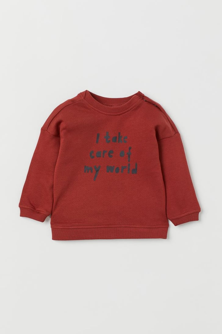 H&M Cotton Sweatshirt H&M Baby Clothes Fall 2020 POPSUGAR Family Photo 6