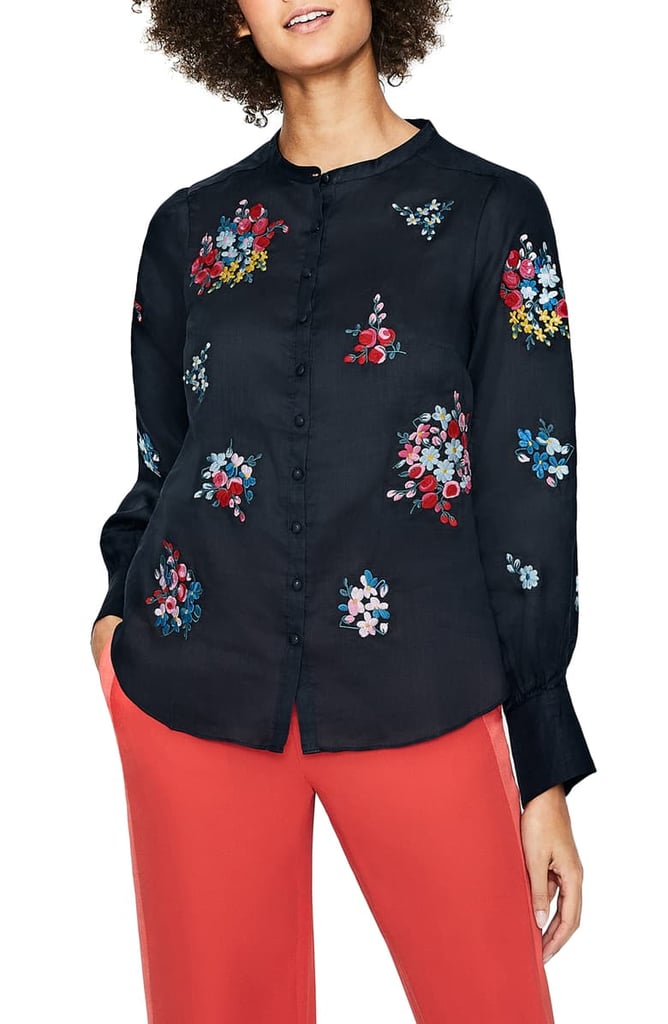 Boden Claudia Embroidered Blouse