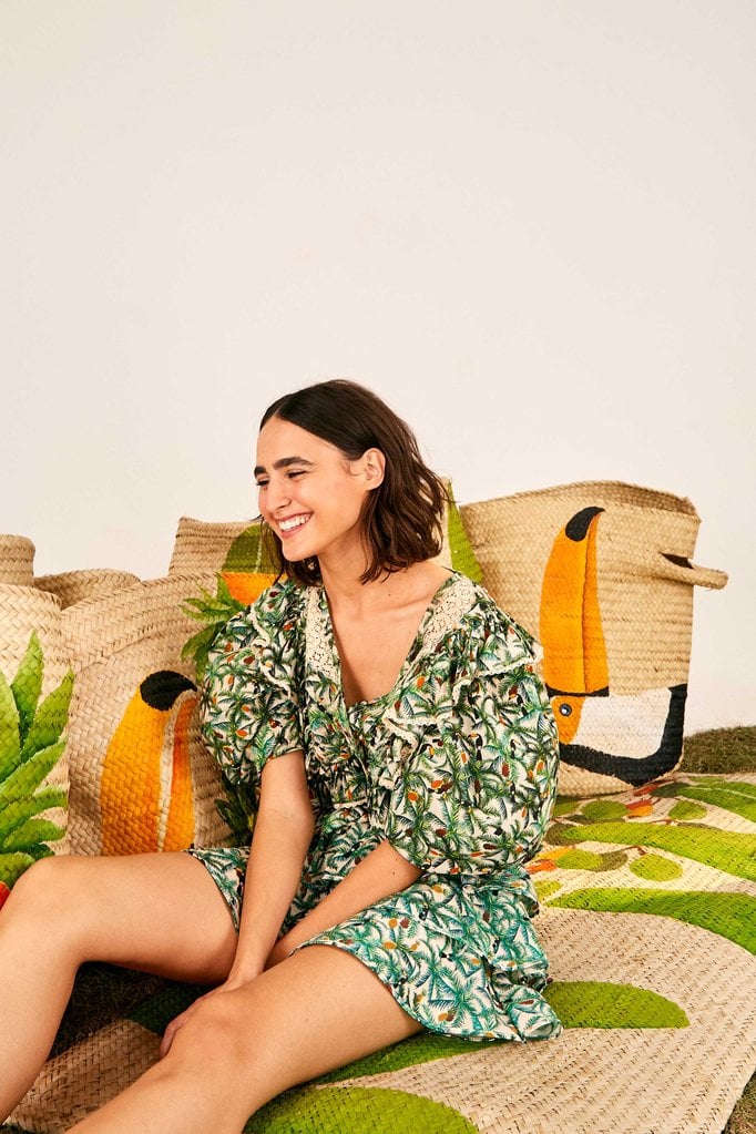 Farm Rio Mini Toucans Layered Mini Skirt