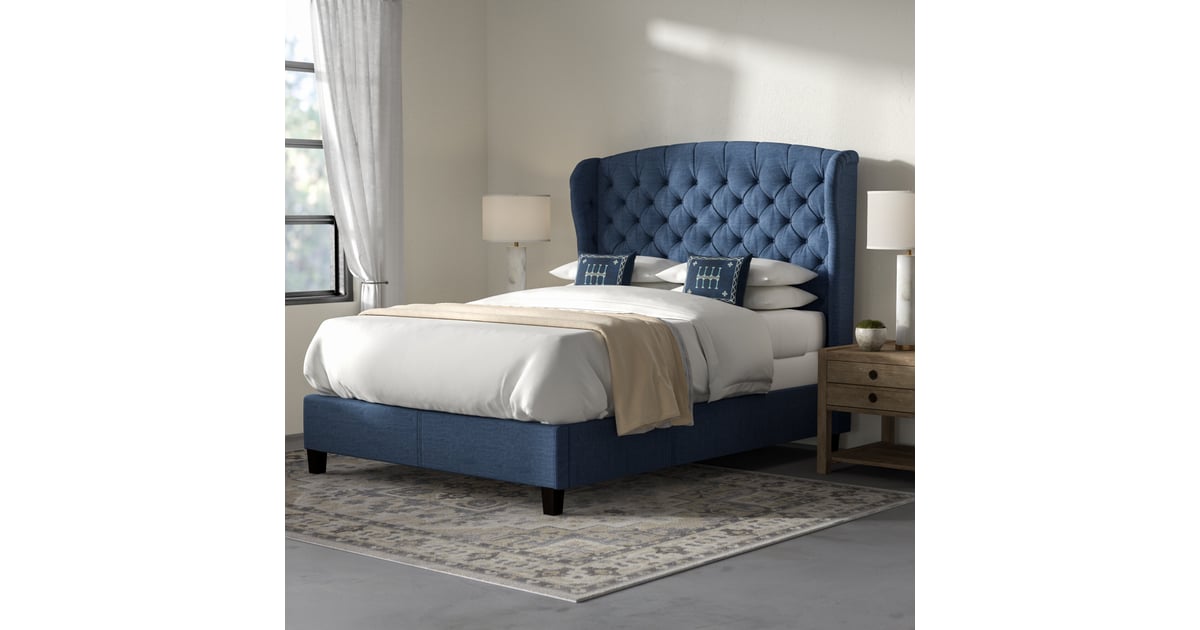 Maryport tufted upholstered low profile standard bed deals