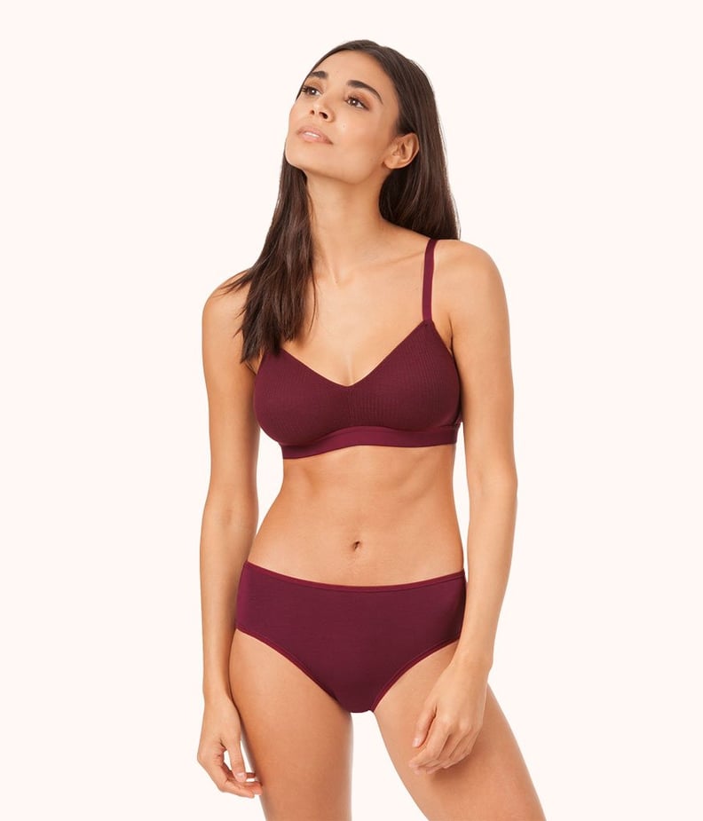 Forever 21 Burgundy Velvet Bralette Size S NWT