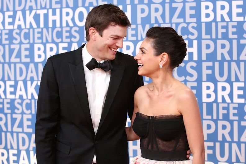 MOUNTAIN VIEW, CA - DECEMBER 03:  Actors Ashton Kutcher (L) and Mila Kunis attend the 2018 Breakthrough Prize at NASA Ames Research Center on December 3, 2017 in Mountain View, California.  (Photo by Jesse Grant/Getty Images)