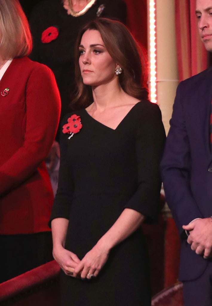 Kate Middleton Black Roland Mouret Dress November 2018