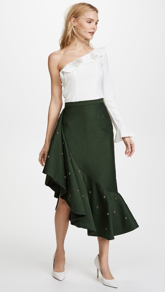 Asymmetrical Skirt What to Wear to a Holiday Office Party POPSUGAR