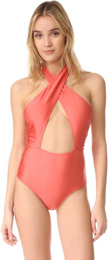 MinkPink Just Peachy Ruched One-Piece