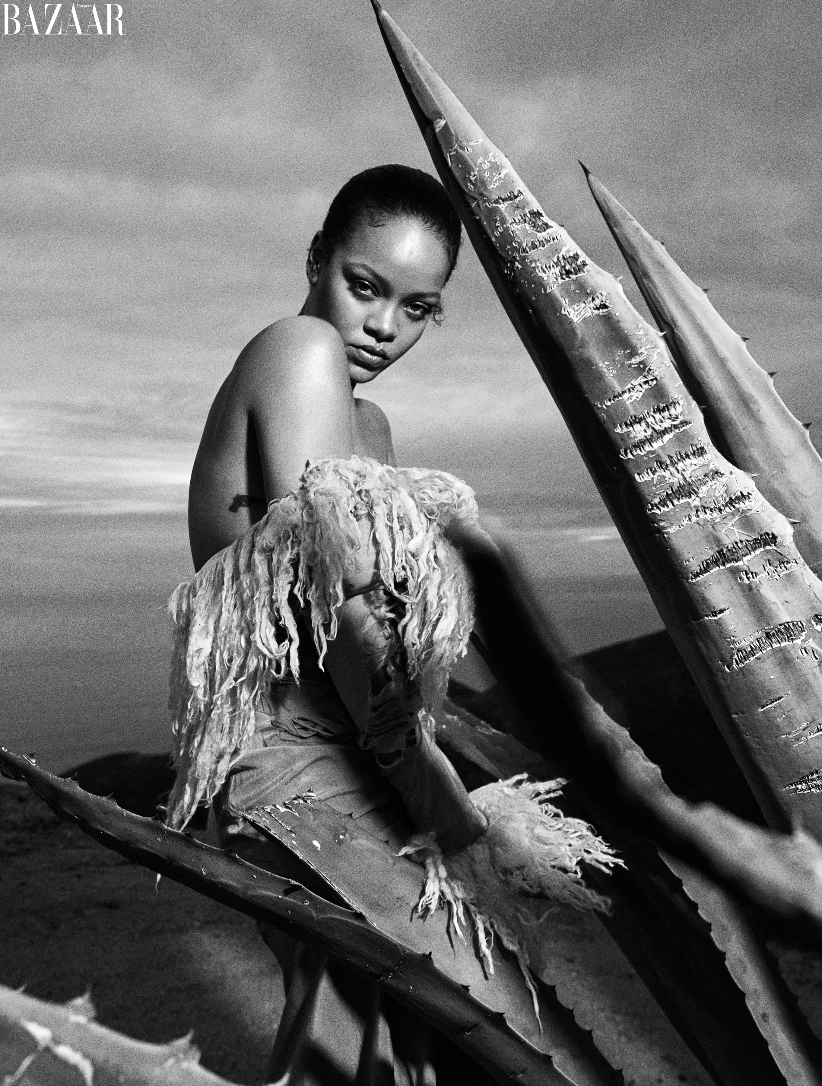 Rihanna Takes Out the Trash in Heels in Harper's Bazaar