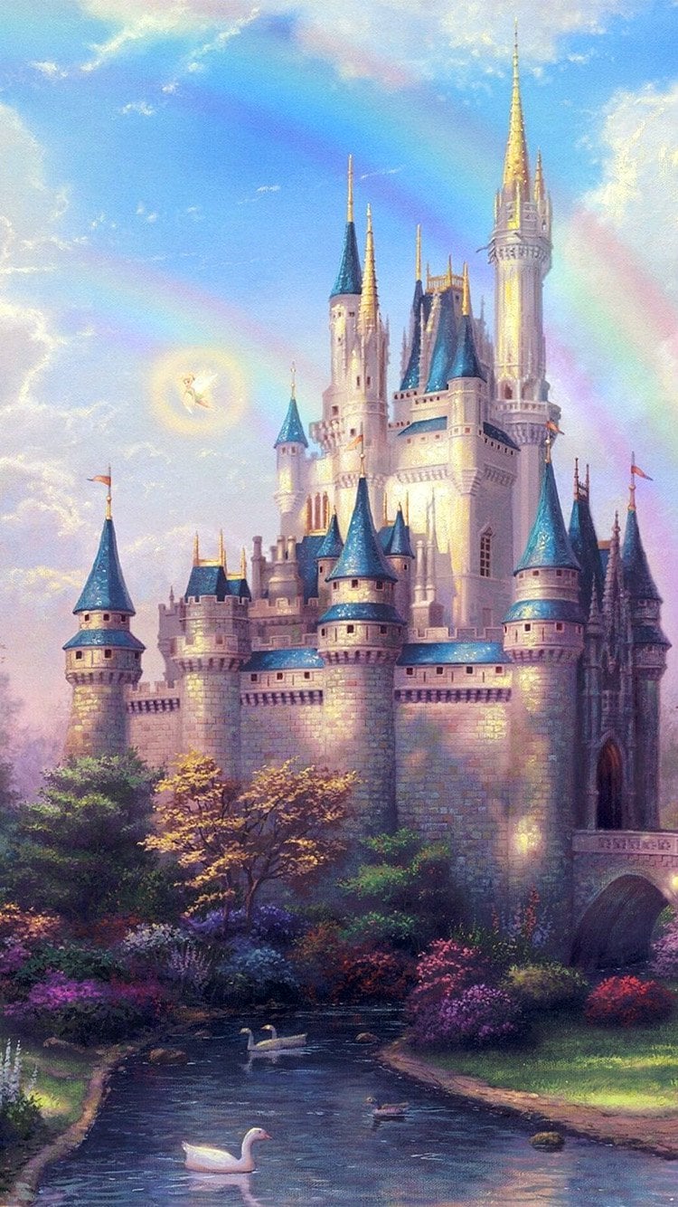 Fantasy Castle Wallpaper | 33 Magical Disney Wallpapers For Your Phone |  POPSUGAR Tech Photo 34