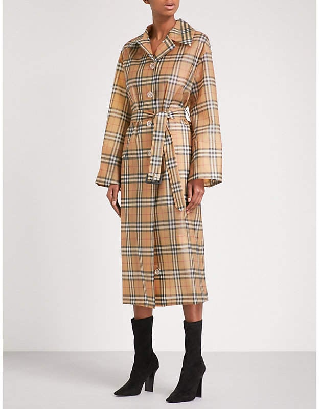 Burberry Vintage Check PVC Trench Coat