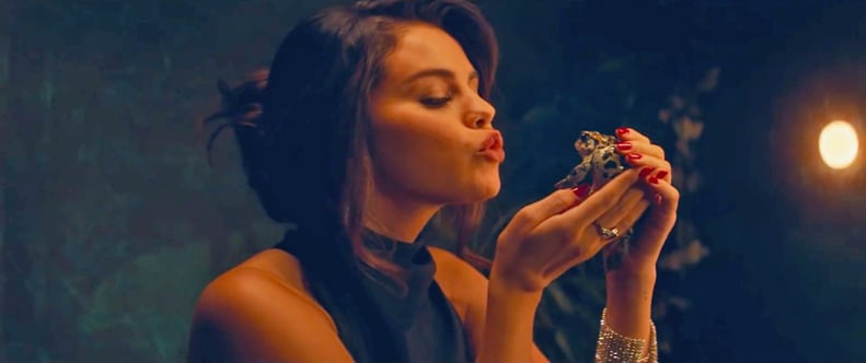 Selena Gomez's Halter Top and Diamond Bracelet