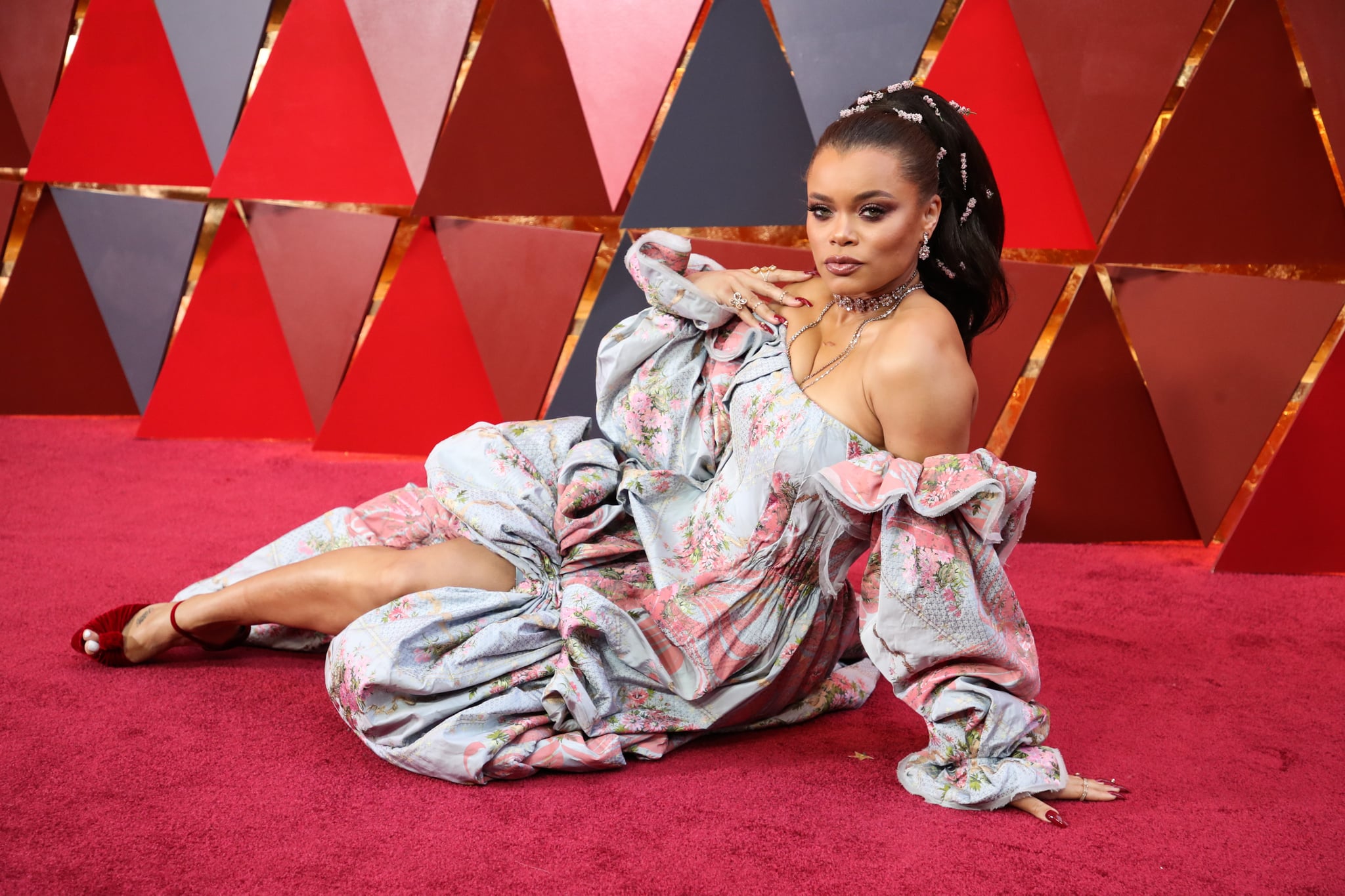 Mandatory Credit: Photo by Chelsea Lauren/REX/Shutterstock (9446174hz)Andra Day90th Annual Academy Awards, Arrivals, Los Angeles, USA - 04 Mar 2018