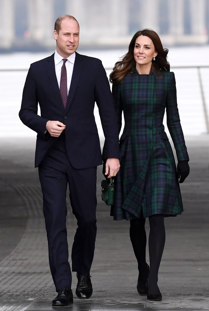 Kate Middleton McQueen Tartan Coat Dundee Visit January 2019