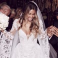 Prepare to Hyperventilate Over Ciara's Lace-Up, Bell-Sleeved Wedding Gown