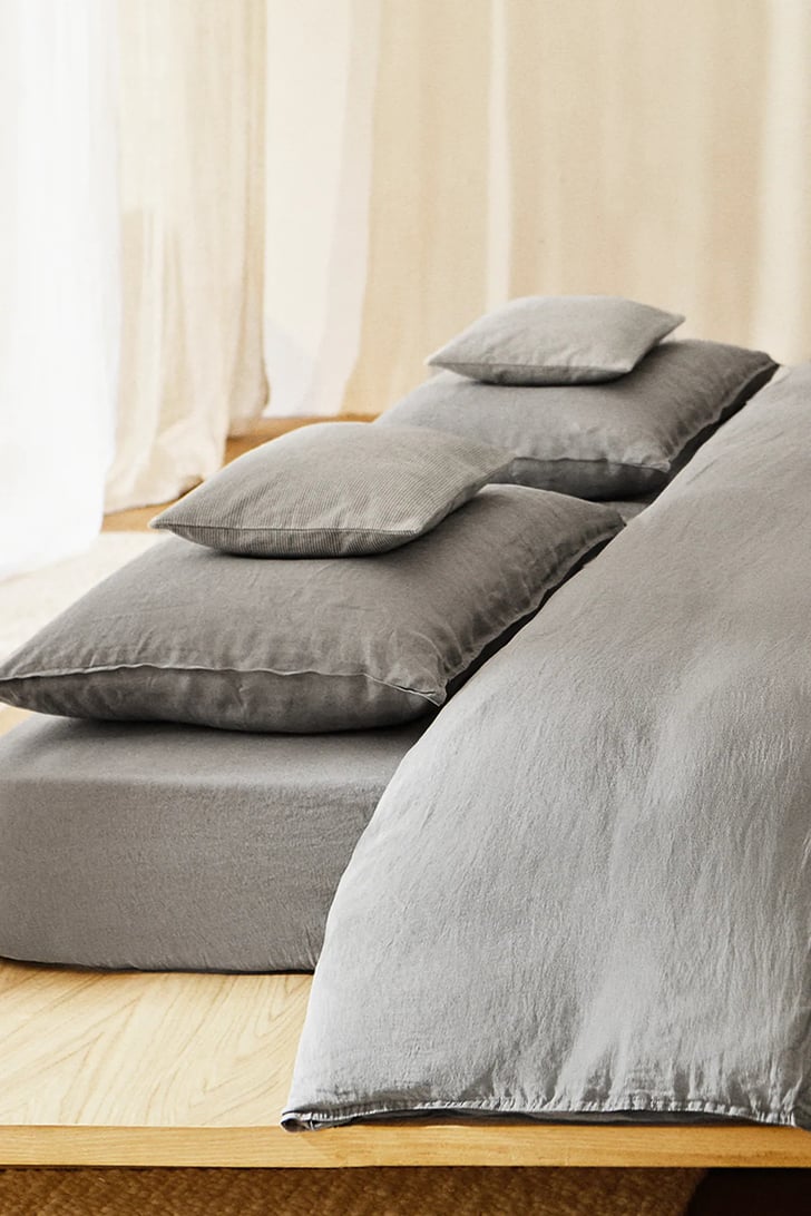 Sheets Zara Washed Linen Sheet Set Shop the Zara Home