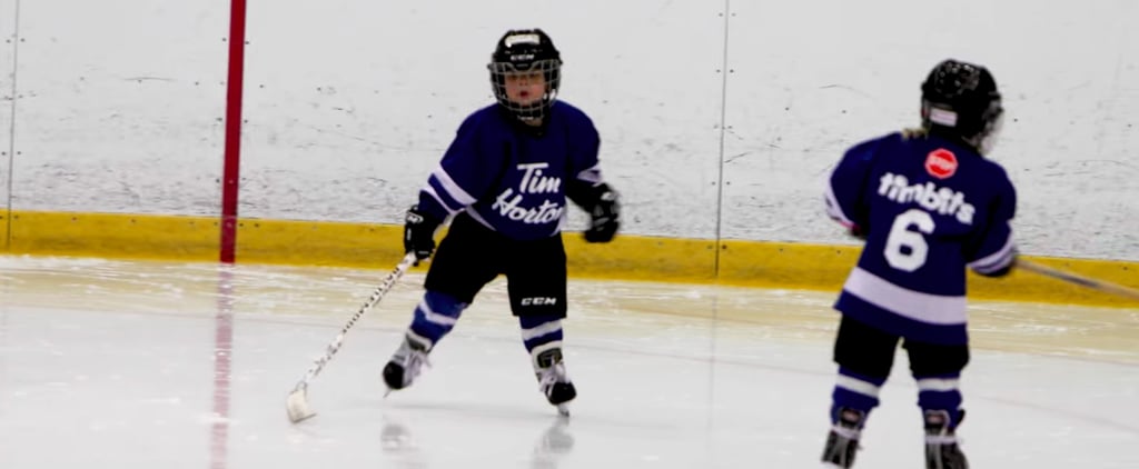 Dad Puts Microphone on Son at Hockey Practice Video