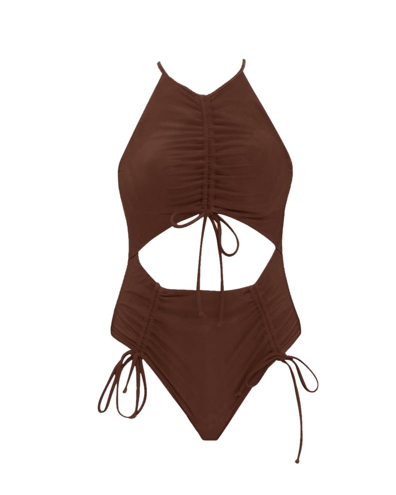 Andrea Iyamah Daho Cocoa One Piece Swimsuit