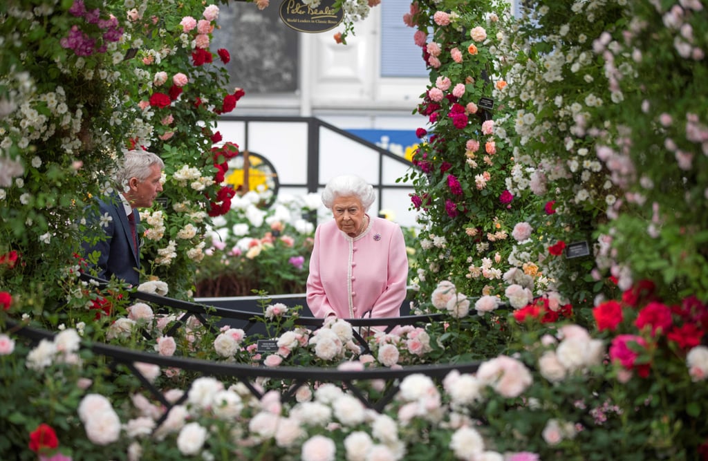 Queen Elizabeth II at the Chelsea Flower Show 2018