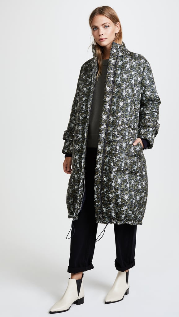 Show your feminine side a pretty/puffy mashup like this Sea Floral Printed Puffer Coat ($785).