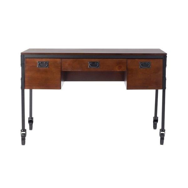 Home Decorators Collection Industrial Empire Black Writing Desk