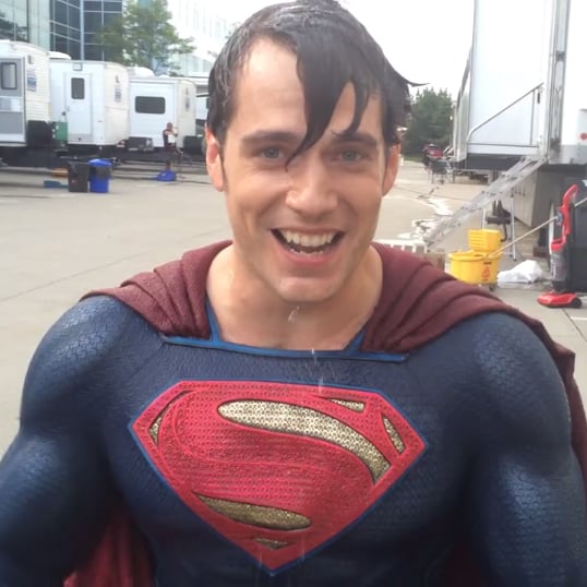 Henry Cavill Does the Ice Bucket Challenge in Superman Suit