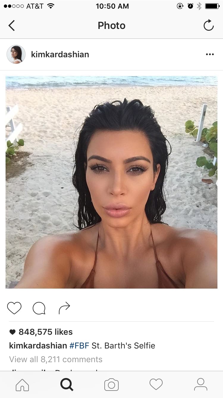 Kim Kardashian Without Red Filter