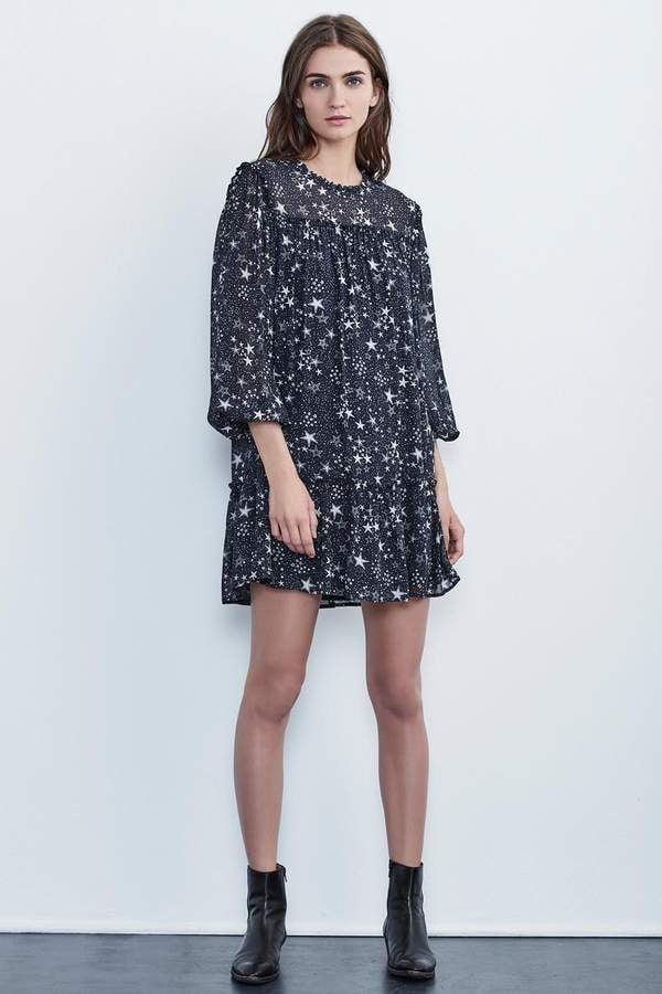 Velvet by Graham & Spencer Taya Star Printed Chiffon Dress