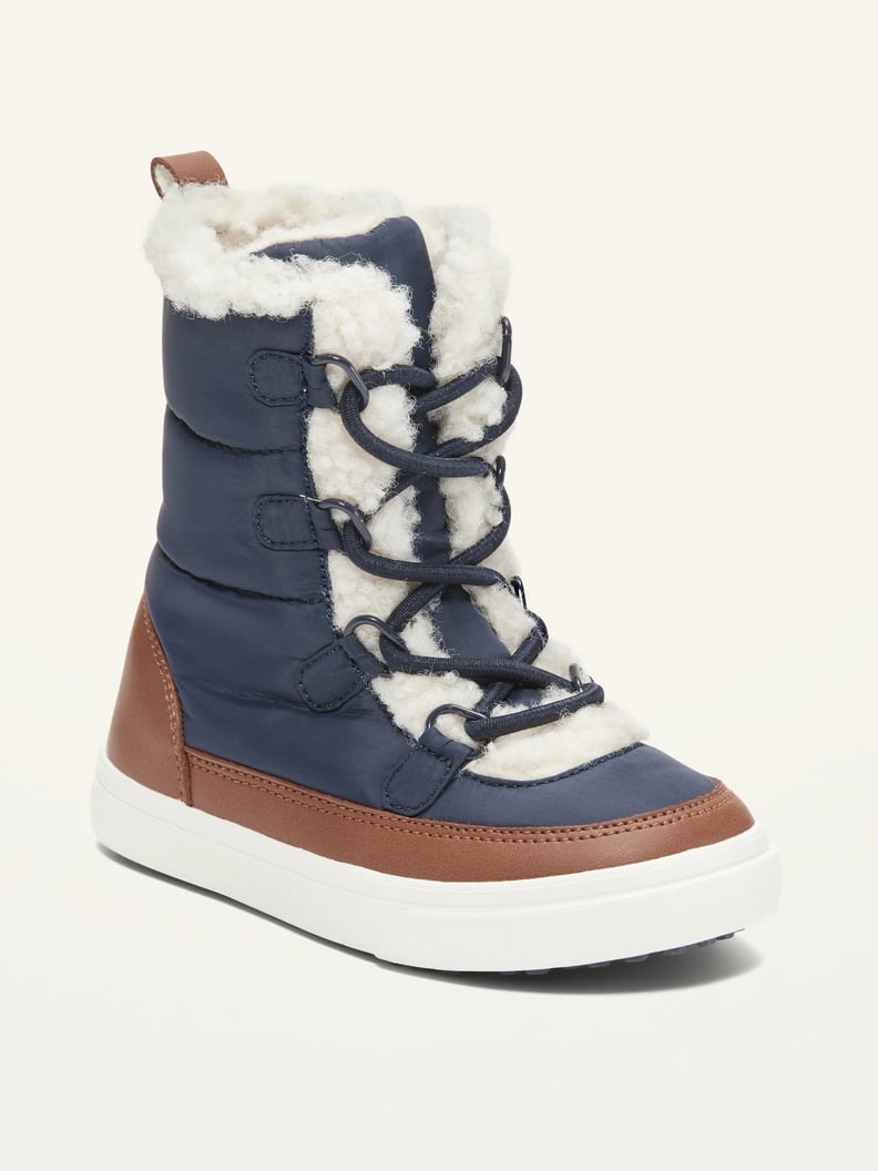 Old Navy Unisex Sherpa-Lined Sneaker Boots for Toddler