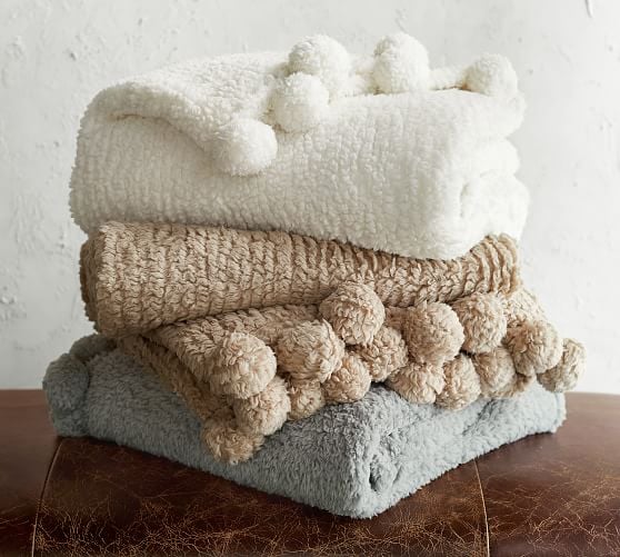 Cozy Pom Pom Throw