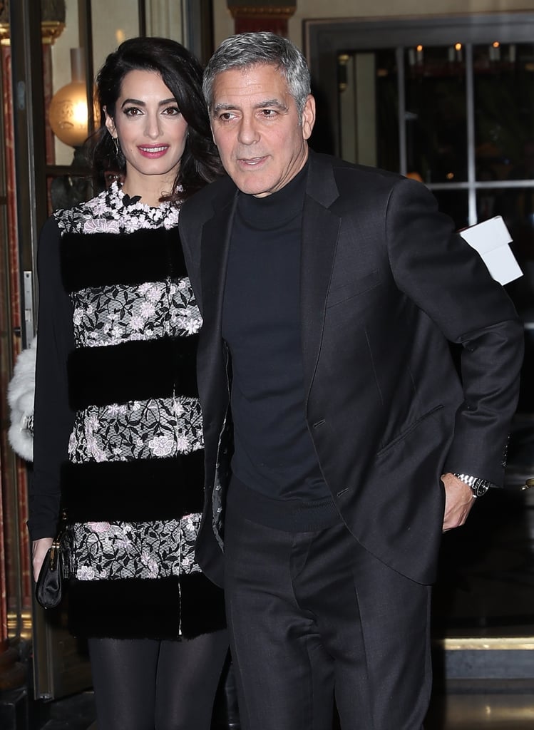 George and Amal Clooney Out in Paris February 2017