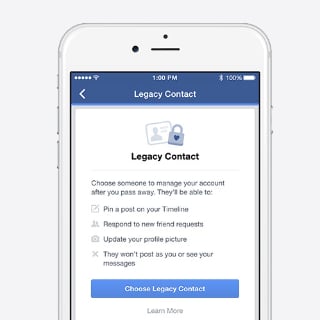 Legacy Contact Facebook Feature