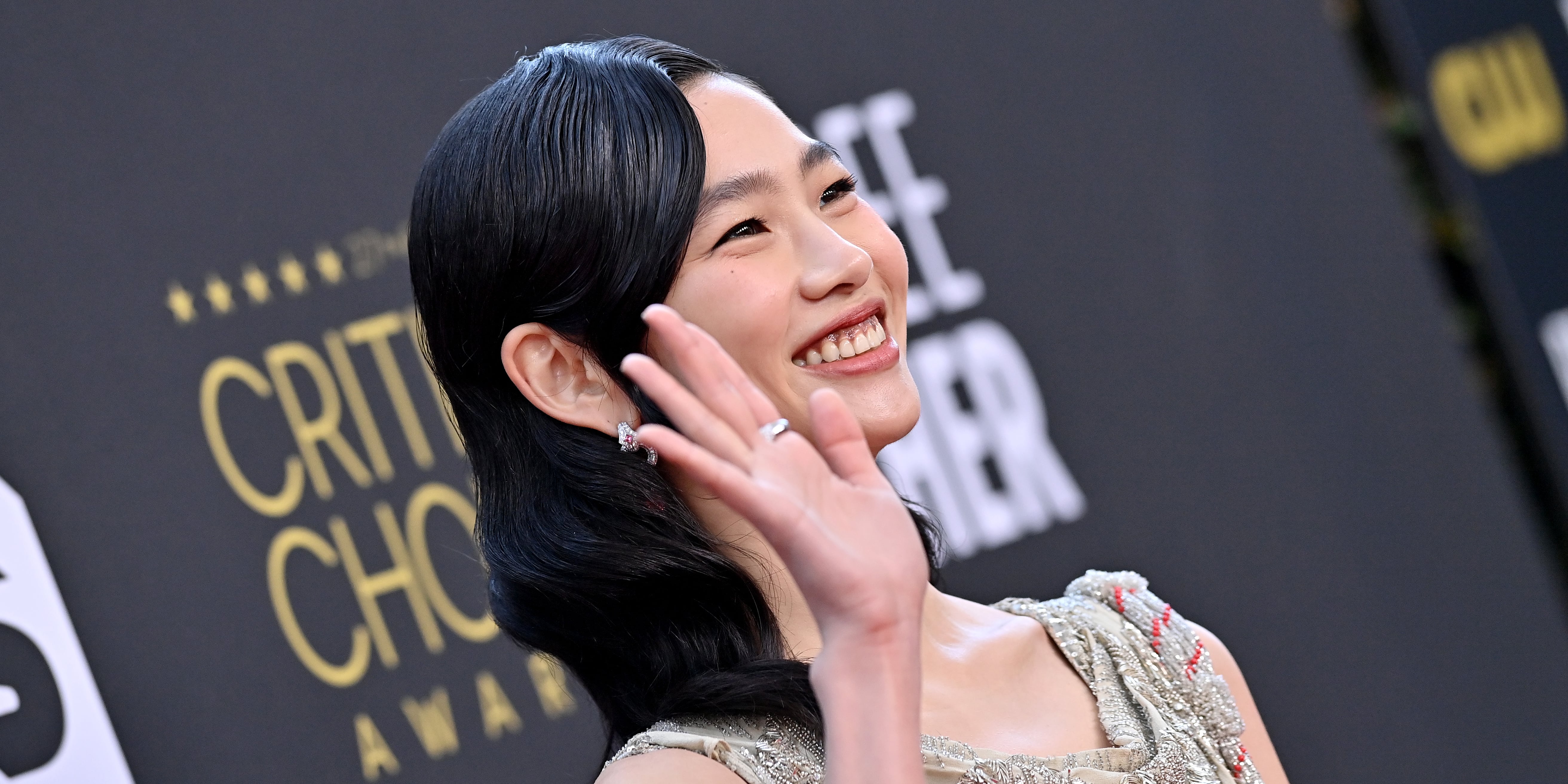 HoYeon Jung's Baby Braids at the Annual Academy Museum Gala