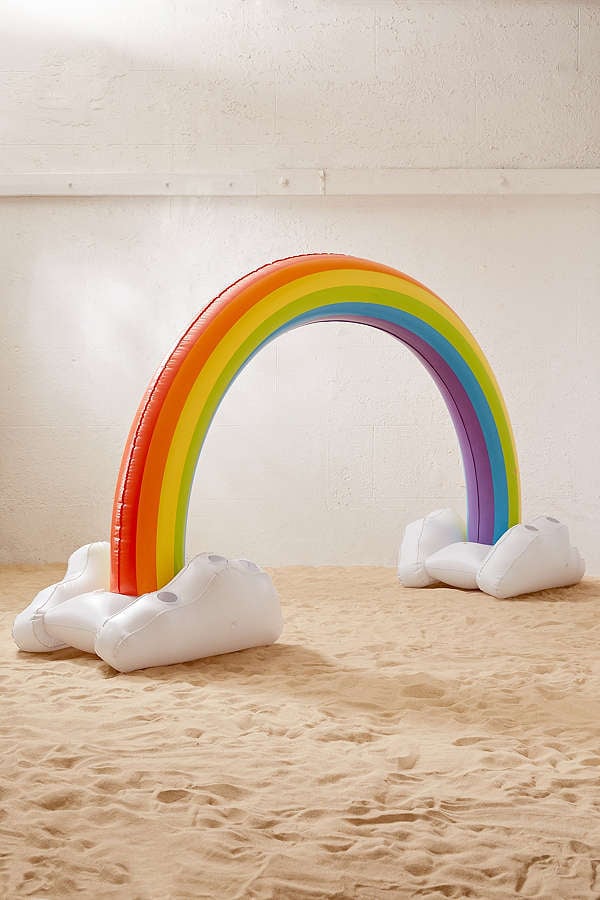 Urban Outfitters Rainbow Pool Float