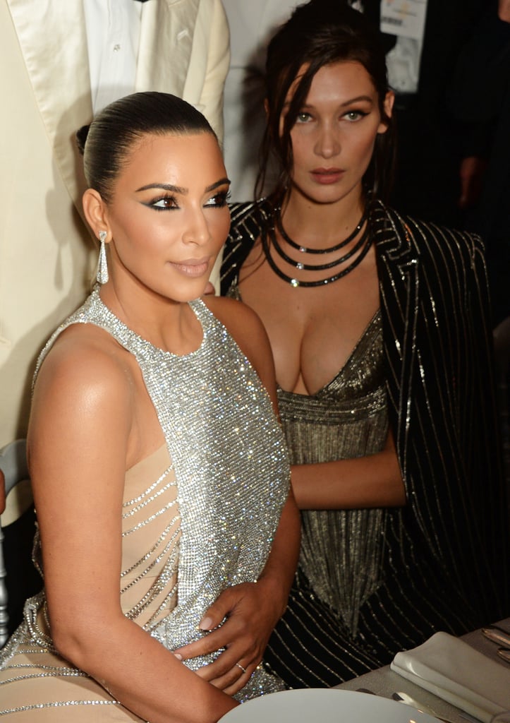 Kim Kardashian and Bella Hadid