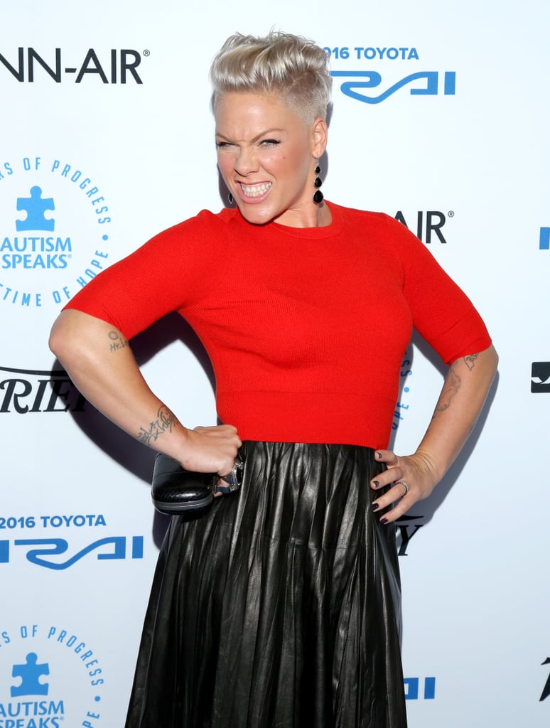 Pink and Carey Hart Red Carpet October 2015