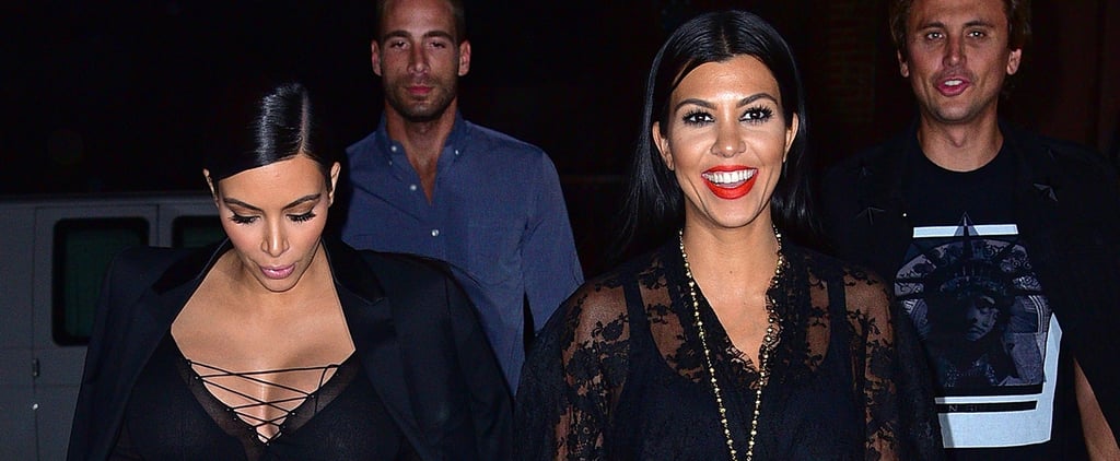Kim and Kourtney Kardashian in NYC September 2015 | Pictures