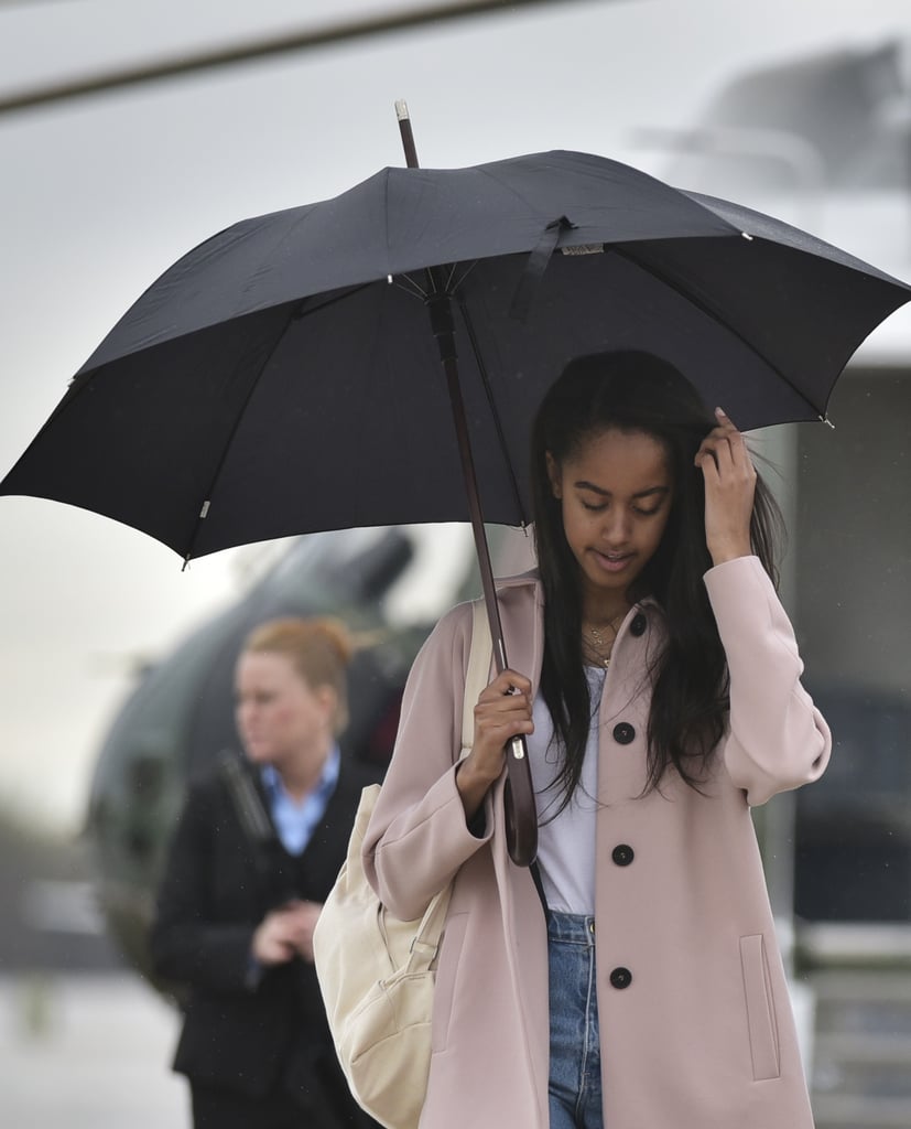 Barack and Malia Obama in Chicago April 2016