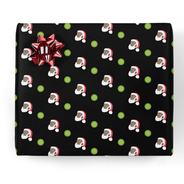 Wrapping Paper With Black Santa POPSUGAR UK Parenting Photo 5