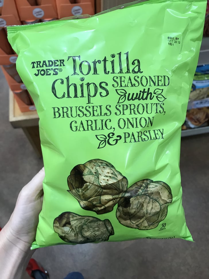 Trader Joe's Tortilla Chips Seasoned With Brussels Sprouts, Garlic