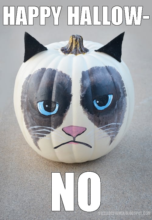 Grumpy Cat Pumpkin